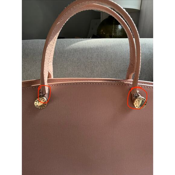 Furla Agata Medium Saffiano Leather Satchel with Strap Light Pink - Picture 14 of 16